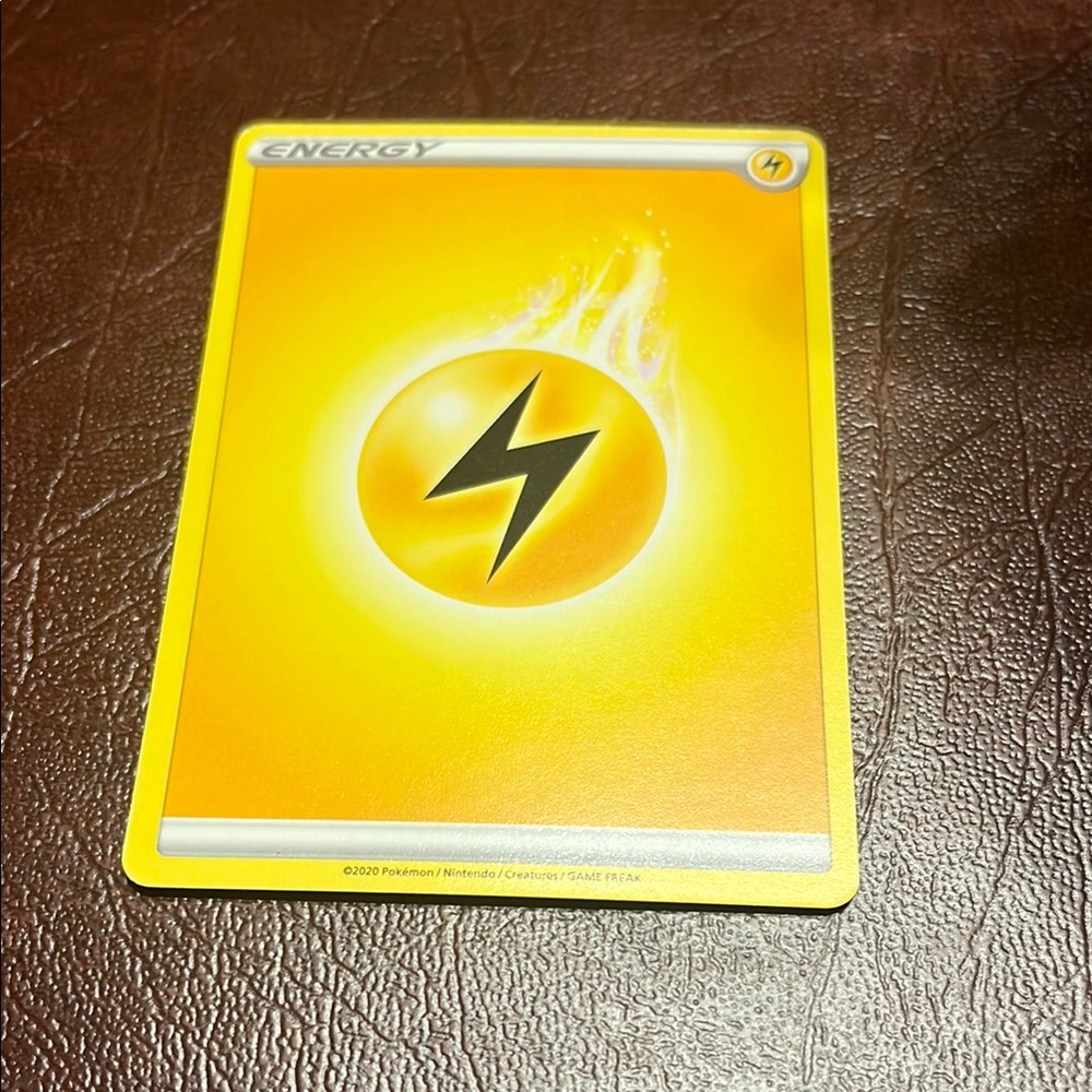 Pokémon Energy Card with Lightning Symbol